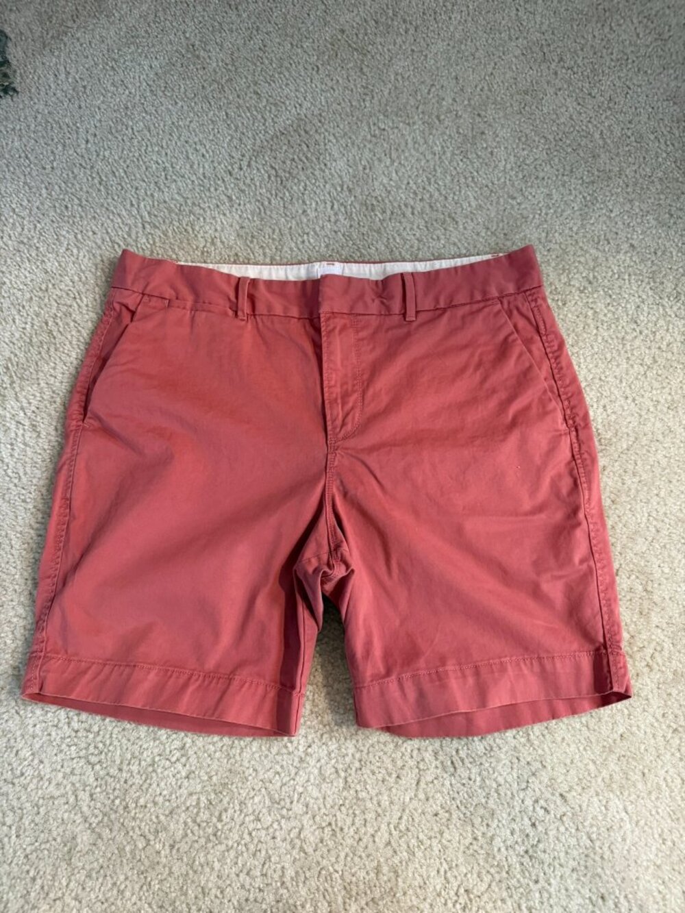 GAP Petite Bermuda Chino Shorts – Size 12P – Coral/Terracotta